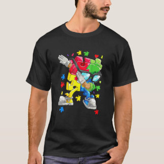 Camiseta Meninos Conscientização do Autismo Peça de Quebra-