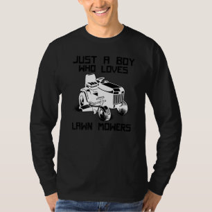 Camiseta Meninos Cortando Grama Cortador de Grama Infantil