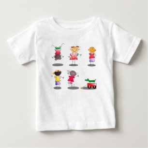 Camiseta meninos, crianças, meninas