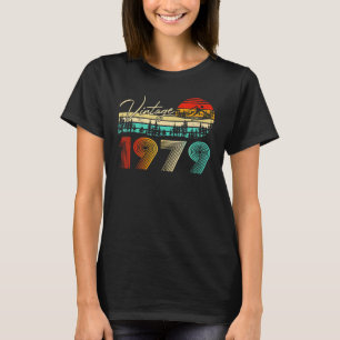 Camiseta Meninos De 44 Anos Meninas Vintage 1979 44 Anivers