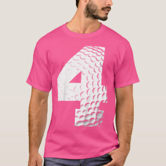 Camiseta Meninos de 4 anos de idade jogador de golfe de ani