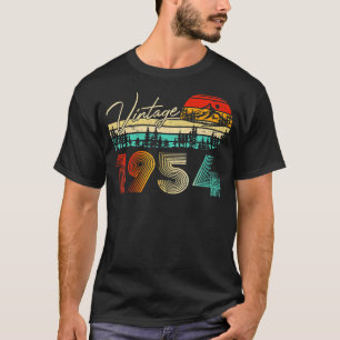 Camiseta Meninos de 69 anos Meninas Vintage 1954 69º aniver