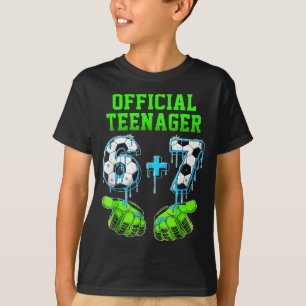 Camiseta Meninos de 6+7 Anos Adolescente Aniversário de 13