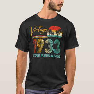 Camiseta Meninos De 90 Anos Meninas Vintage 1933 90