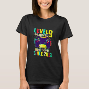 Camiseta Meninos de 9 anos adolescentes Nível 9 desbloquead