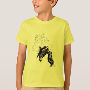 Camiseta Meninos de camiseta: Amor com Cavalo