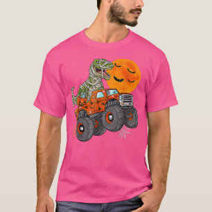 Camiseta Meninos De Truck Monstro Da Mãe De Halloween T Rex