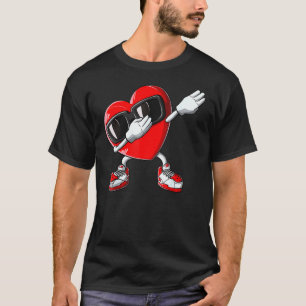 Camiseta Meninos Dias de os namorados Dabbing Heart Love Da