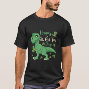 Camiseta Meninos Dinossauro Dino Saurus Iri Dia de São Pat