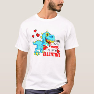 Camiseta Meninos Dinossauro Rex Cute Desculpe Senhoras Mam