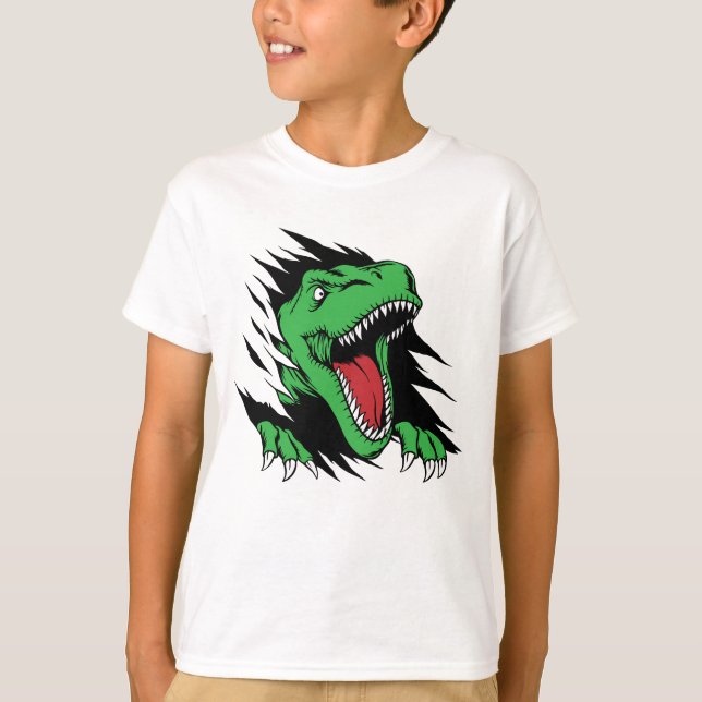 Camiseta Meninos dinossauros (Frente)