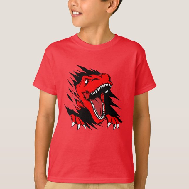 Camiseta Meninos dinossauros (Frente)