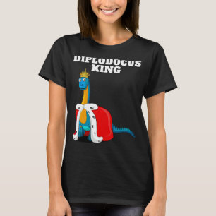Camiseta Meninos Diplodocuments Rei Dinossauro Mens Diplodo