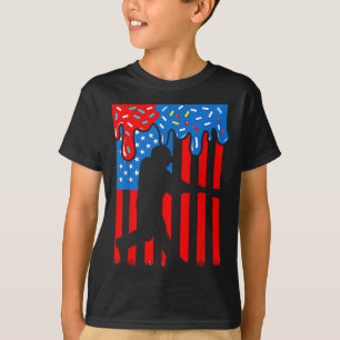 Camiseta Meninos do Gotejamento de Beisebol Gotejando Sorve