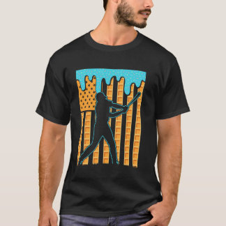 Camiseta Meninos do Gotejamento de Beisebol Sorvete Bandeir