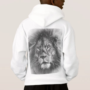 Camiseta Meninos Do Lion Do Modelo Da Parte Traseira