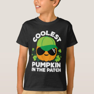Camiseta Meninos do Patch de Abóbora das Crianças ou Menina