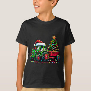 Camiseta Meninos do Trator de Natal Papai Noel Xmas Caminhã