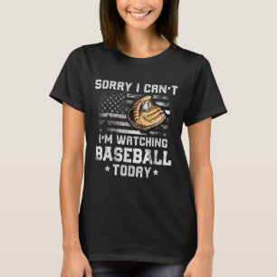 Camiseta Meninos Engraçados de Baseball, desculpe, não esto