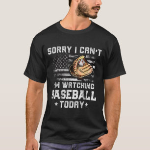 Camiseta Meninos Engraçados de Baseball, desculpe, não esto