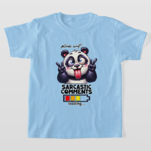 Camiseta Meninos engraçados sarcasmo carregando arte