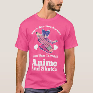 Camiseta Meninos Estão Assistindo Animes E Animes De Desenh