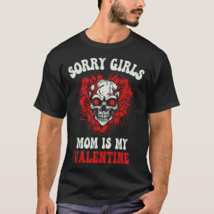 Camiseta Meninos Fantasma Vermelho Caveira Coração Desculpe
