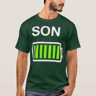 Camiseta Meninos Filho da BateriaMamã e Pai com Baixa Ba