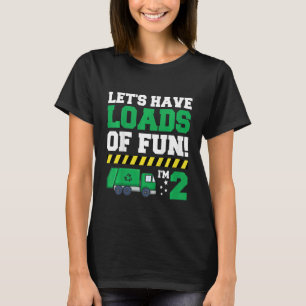 Camiseta Meninos Garbage Truck Quote Por Um Aniversário De
