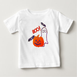 Camiseta Meninos Halloween Boo Baby Shirt - Fumaça Tee!