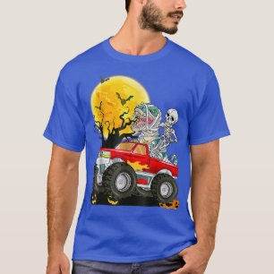 Camiseta Meninos Halloween Monster Crash Pumpkin Dinosau
