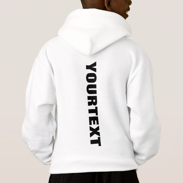 Camiseta Meninos Impressão traseira Modelo branco do client (Verso)