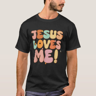 Camiseta Meninos Jesus me ama Groovy Toddler Girl Cristo