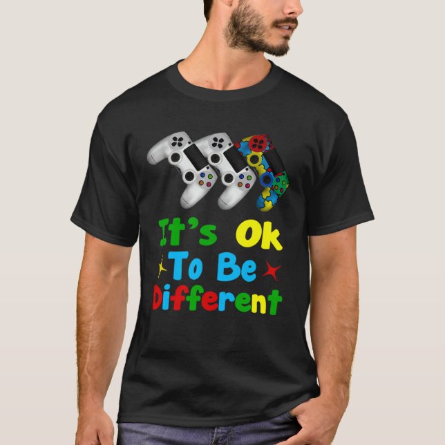 Camiseta Meninos Jogadores Conscientes do Autismo Infantil  (Frente)