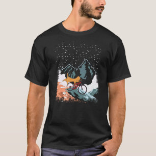 Camiseta Meninos Meninas Bicicleta Gato BMX