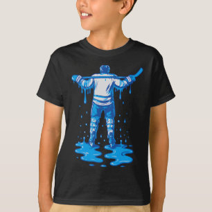 Camiseta Meninos Meninas Sorvete de Hockey Gotejamento Jove