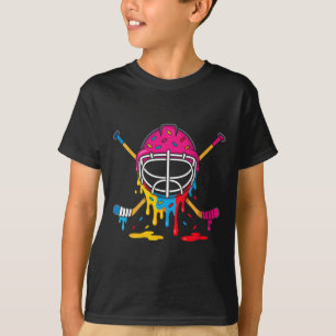 Camiseta Meninos Meninas Sorvete de Hockey Gotejante Jovens