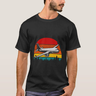 Camiseta Meninos Meninas Vintage Jet Avião