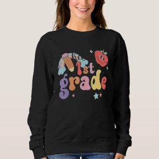 Camiseta Meninos Olá 1ª Série Retro Fofo Professor Infantil