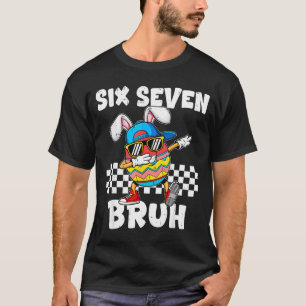 Camiseta Meninos páscoa engraçado dabbing coelho bruh seis