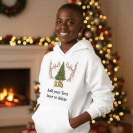 Camiseta Meninos Personalizados 2026 Rena Natal