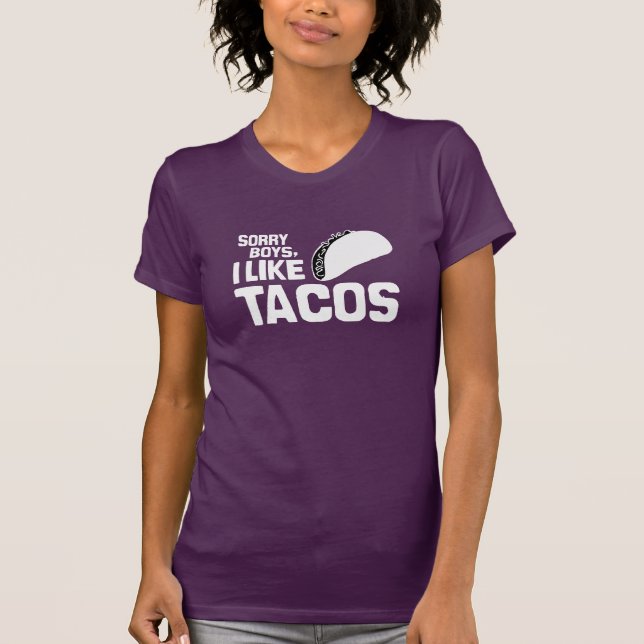 CAMISETA MENINOS PESAROSOS EU GOSTO DO TACOS - BRANCO - (Frente)