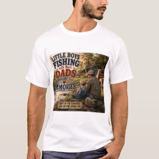 Camiseta Meninos Pescando com o Pai – Melhores Memórias