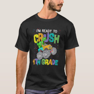 Camiseta Meninos Prontos Para Esmagar O Monstro Caminhão 4.