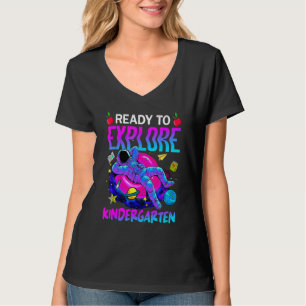 Camiseta Meninos Prontos Para Explorar O Jardim De Infância