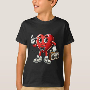 Camiseta Meninos Retro 80s 90s Dançando Disco Valente