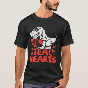 Camiseta Meninos Roubo Corações Trex Dino Baby Valent