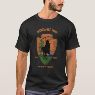 Camiseta Menominee Tribe Native American Indian Pride Vinta