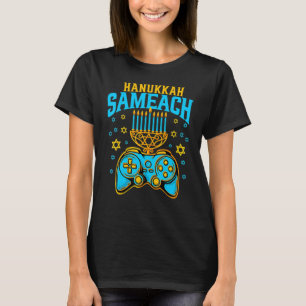 Camiseta Menorá de Hanukkah Gamer Video Games Chanukah Juda