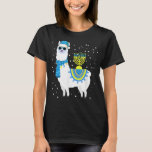 Camiseta Menorah Hanukkah Llama Cute Alpaca Chanukah 5<br><div class="desc">Menorah Hanukkah Llama Cute Alpaca Chanukah 5</div>